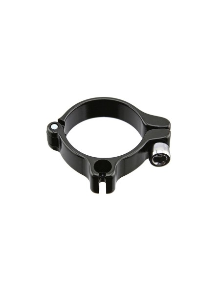 Alloy Clamp-On Single Cable Housing Stop 28.6 Black.